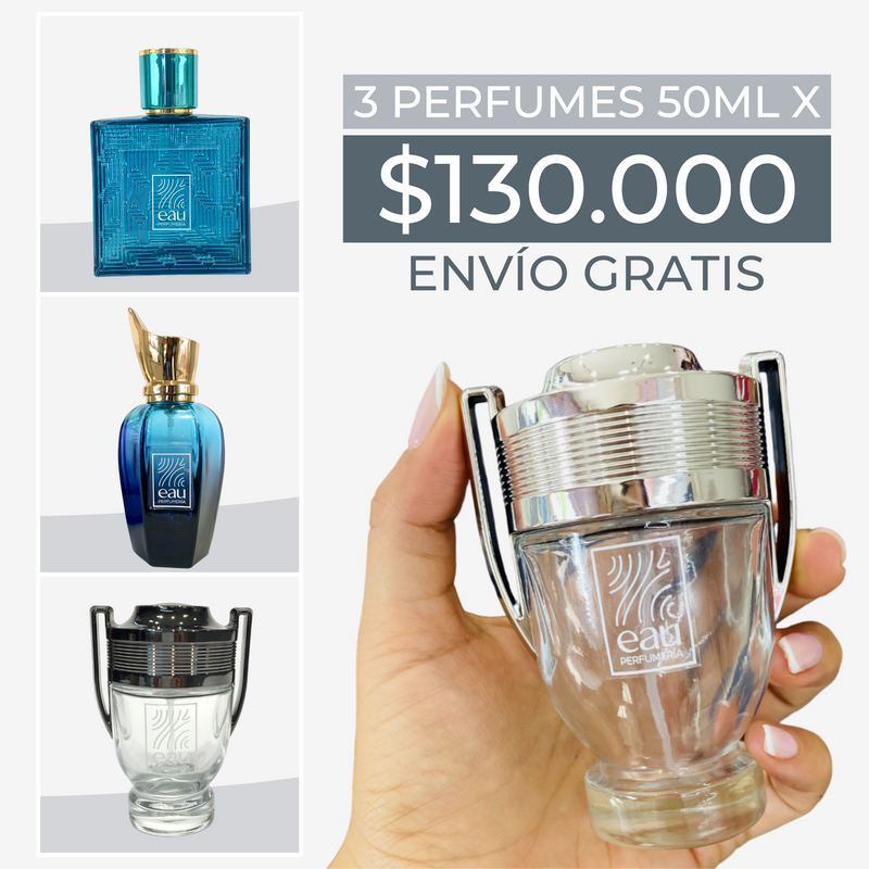 Promo 3 perfumes 50ml por $150mil