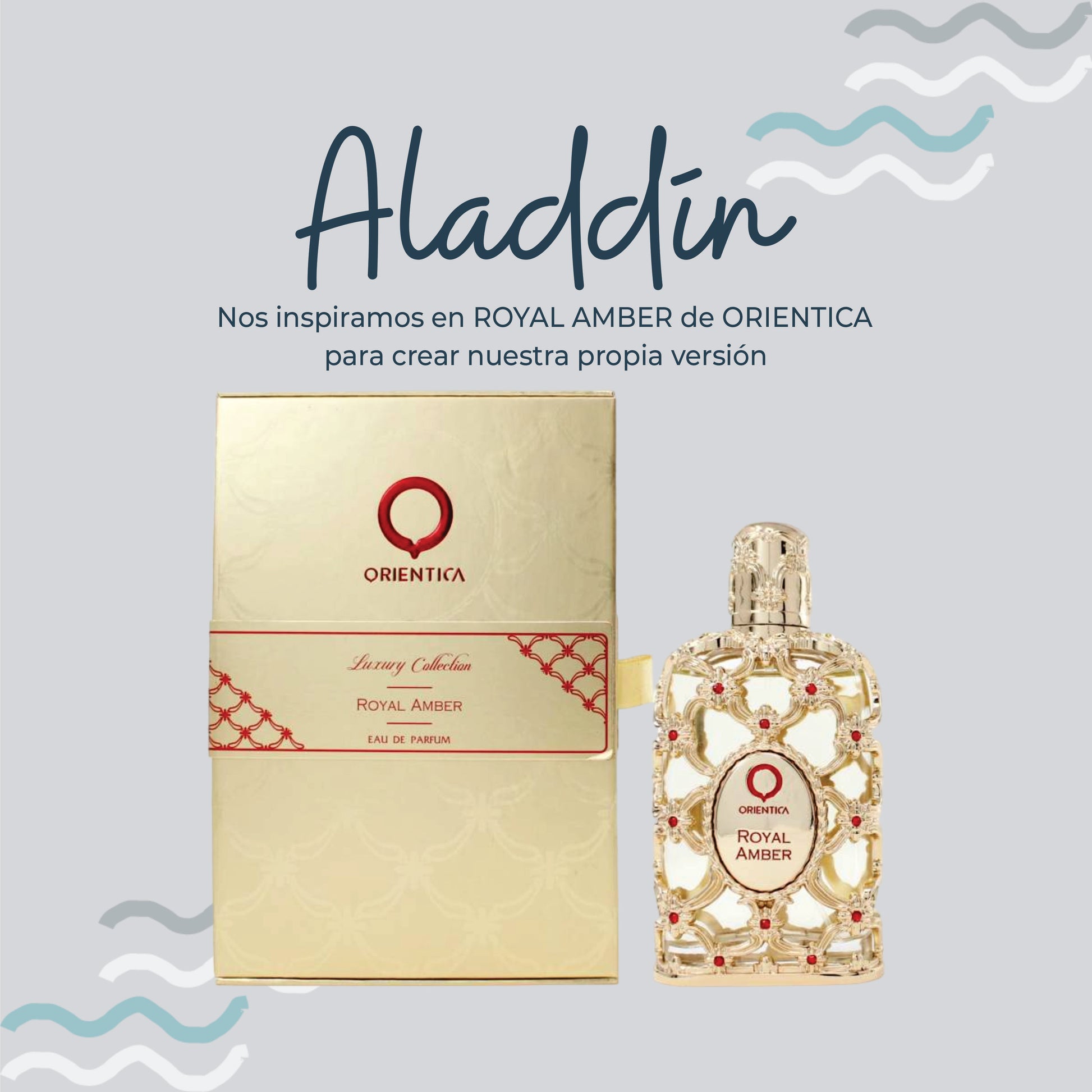 Perfume Aladdín Inspirado en ROYAL AMBER de ORIENTICA