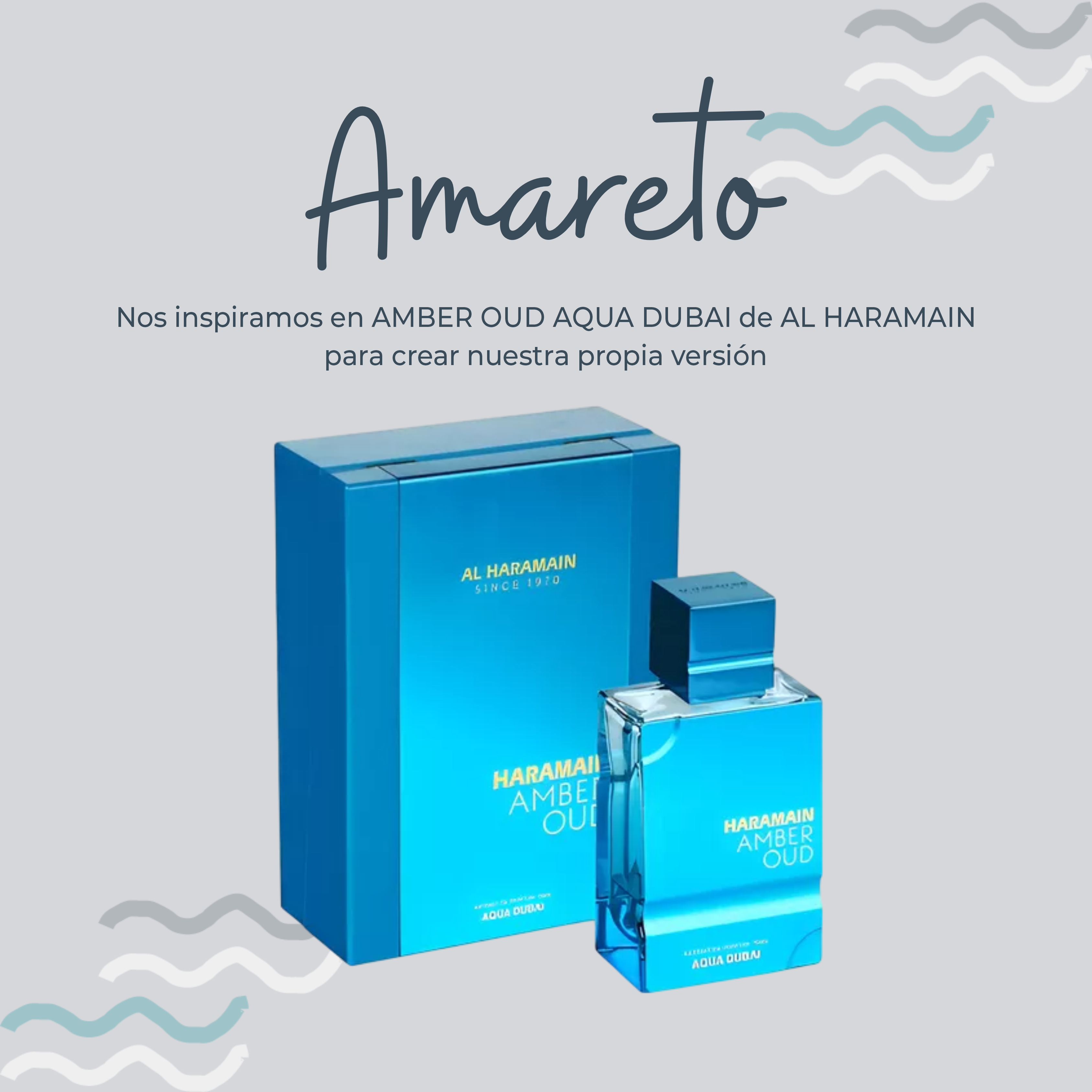 Perfume Amareto Inspirada En AMBER OUD AQUA DUBAI de AL HARAMAIN