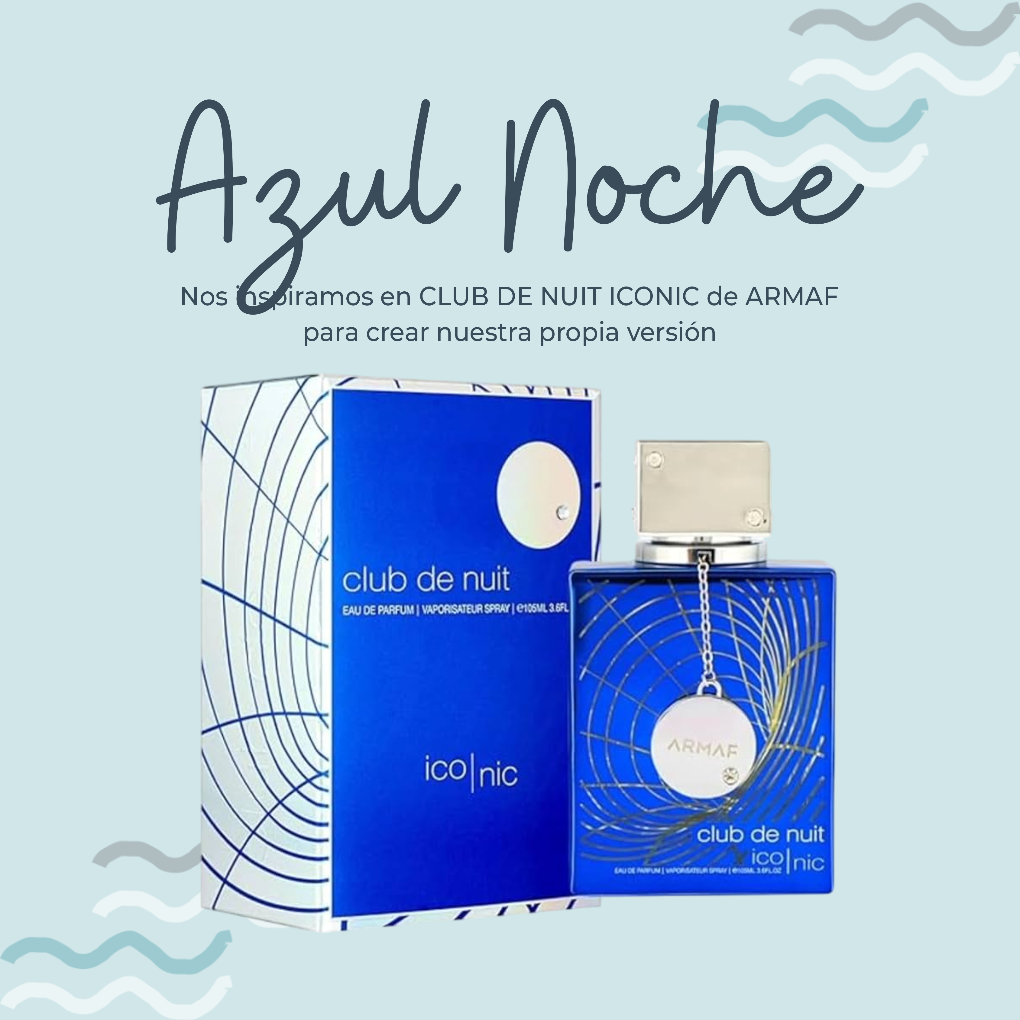 Perfume Azul Noche Inspirado en CLUB DE NUIT ICONIC de ARMAF