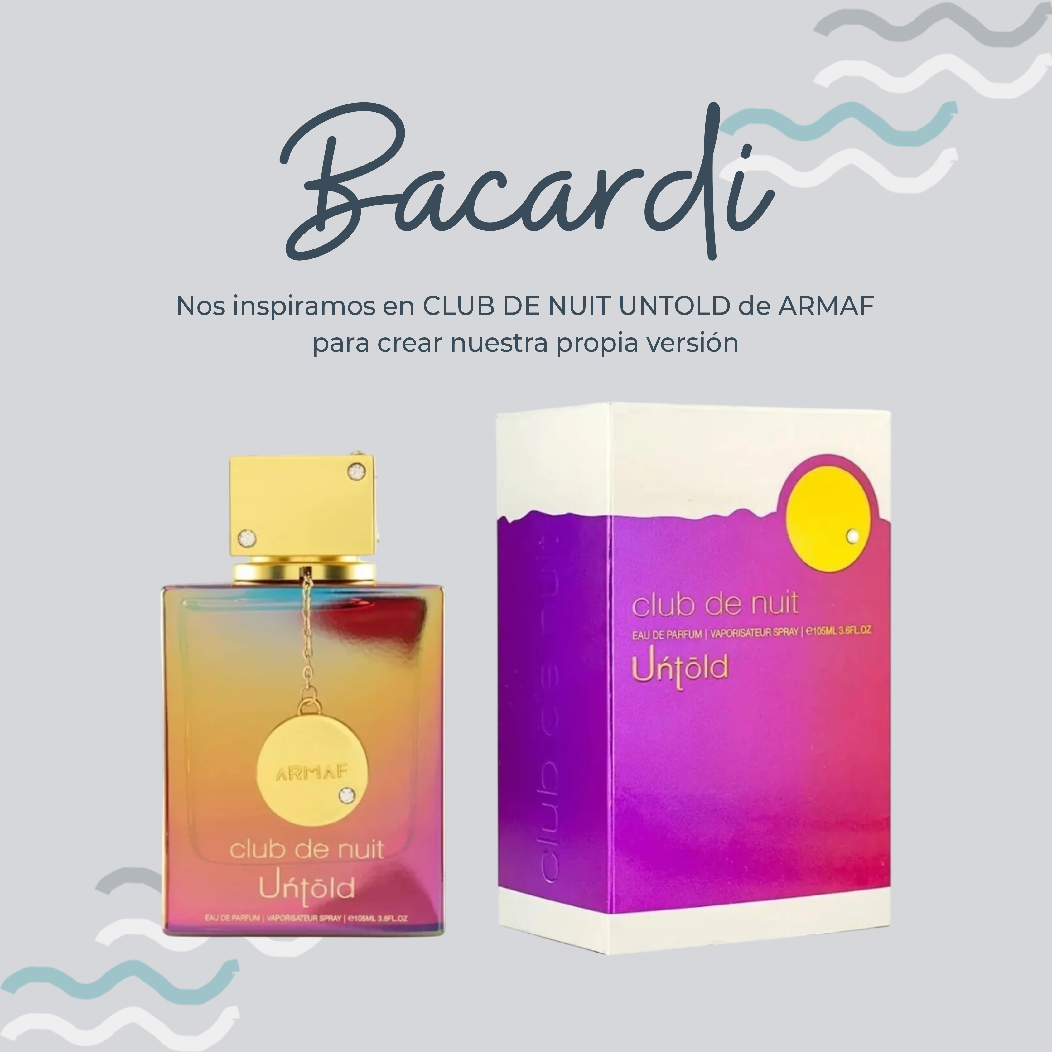 Perfume Bacardí Inspirado en CLUB DE NUIT UNTOLD de ARMAF
