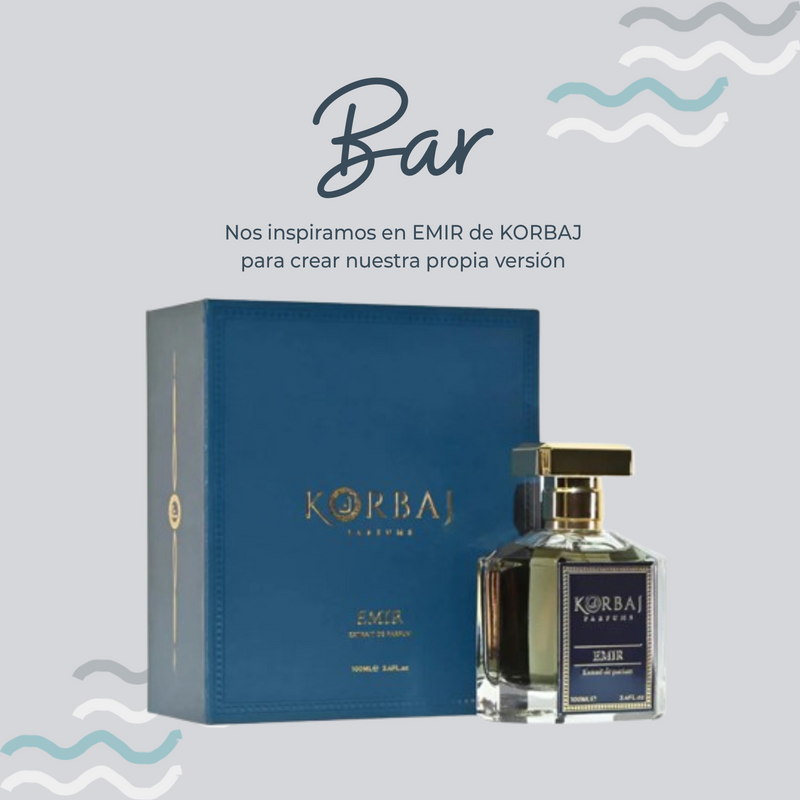 Perfume Bar Inspirado en EMIR de KORBAJ