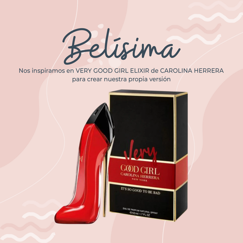 Perfume Belisima inspirado en VERY GOOD GIRL ELIXIR de CAROLINA HERRERA