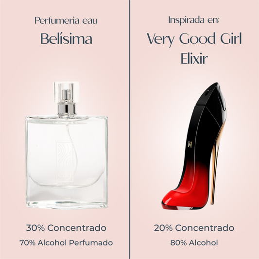 Perfume Belisima inspirado en VERY GOOD GIRL ELIXIR de CAROLINA HERRERA