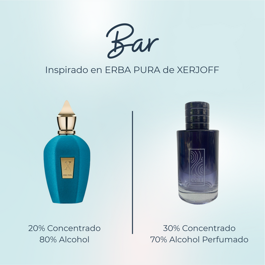 Perfume Bar Inspirado en ERBA PURA de XERJOFF