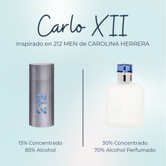 Perfume Carlo XII Inspirado en 212 MEN de CAROLINA HERRERA