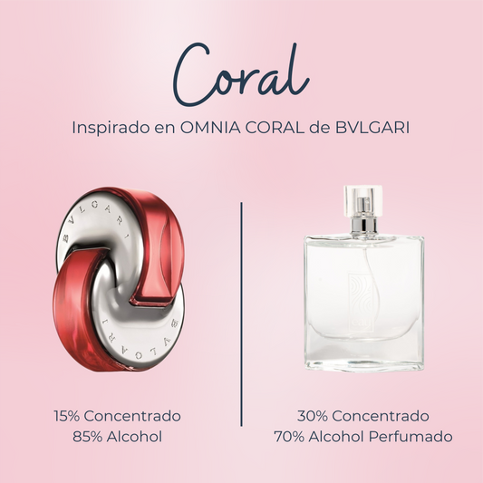 Perfume Coral inspirado en OMNIA CORAL de BVLGARI