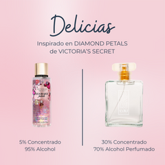 Perfume Delicias Inspirado en DIAMOND PETALS de VICTORIA'S SECRET