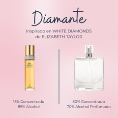 Perfume Diamante inspirado en WHITE DIAMONDS de ELIZABETH TAYLOR