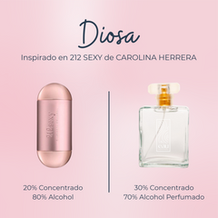 Perfume Diosa inspirado en 212 SEXY de CAROLINA HERRERA