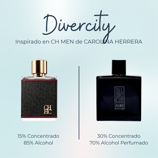 Perfume Divercity Inspirado en CH MEN de CAROLINA HERRERA