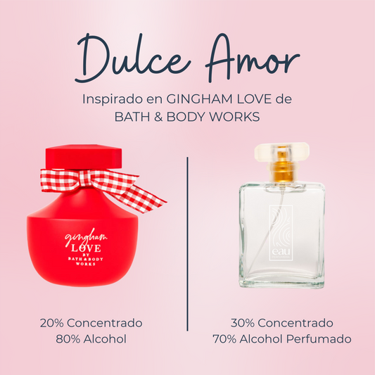 Perfume Dulce Amor Inspirado en GINGHAM LOVE de BATH & BODY WORKS