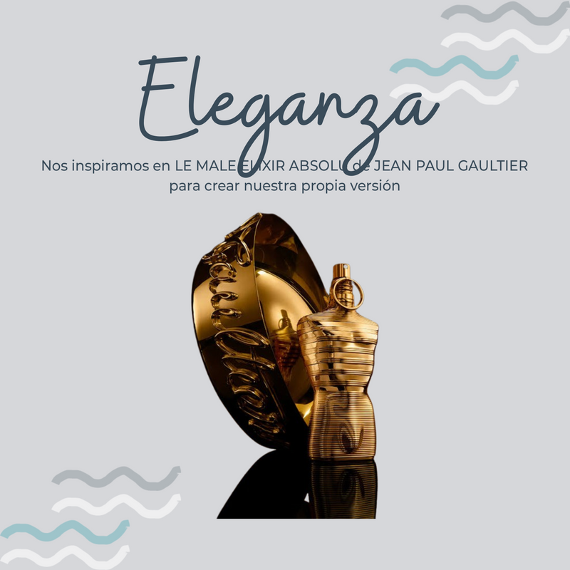 Perfume Eleganza Inspirado en LE MALE ELIXIR ABSOLU de JEAN PAUL GAULTIER
