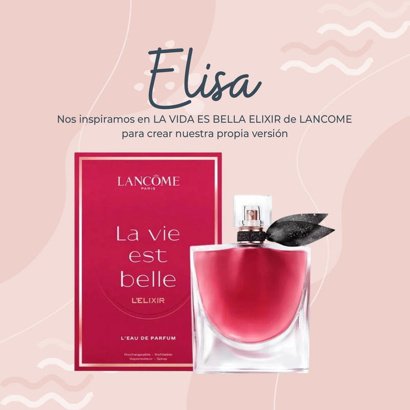 Perfume Elisa inspirado en LA VIDA ES BELLA ELIXIR de LANCOME