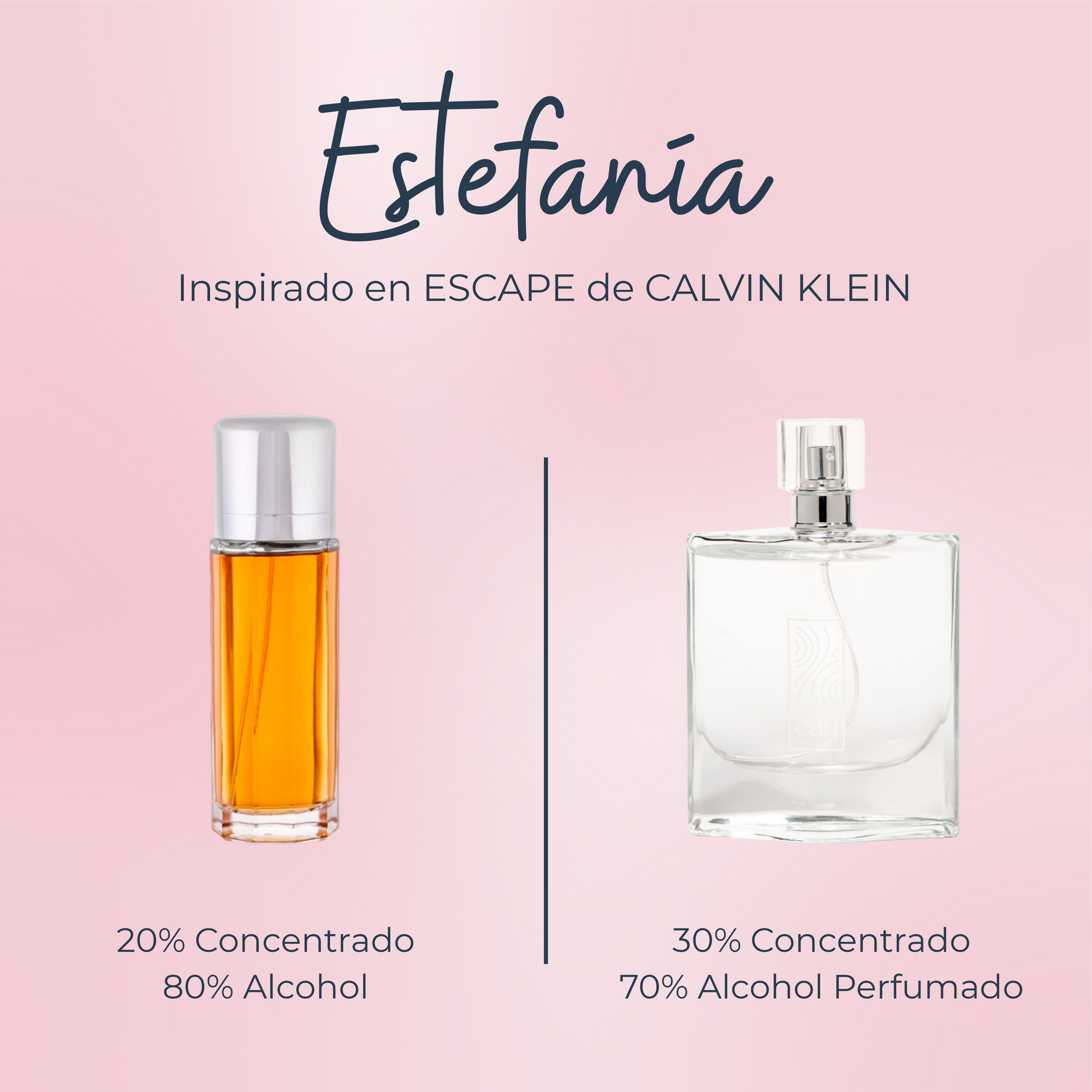 Perfume Estefania inspirado en ESCAPE de CALVIN KLEIN