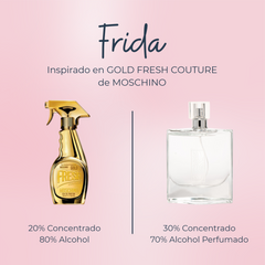 Perfume Frida Inspirado en GOLD FRESH COUTURE de MOSCHINO