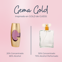 Perfume Gema Gold inspirado en GOLD de GUESS