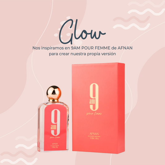 Perfume Glow inspirado en 9AM POUR FEMME de AFNAN