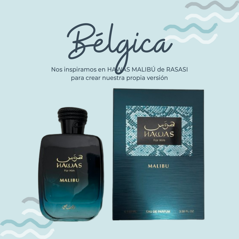 Perfume Belgica Nos inspiramos en HAWAS FOR HIM MALIBU de RASASI