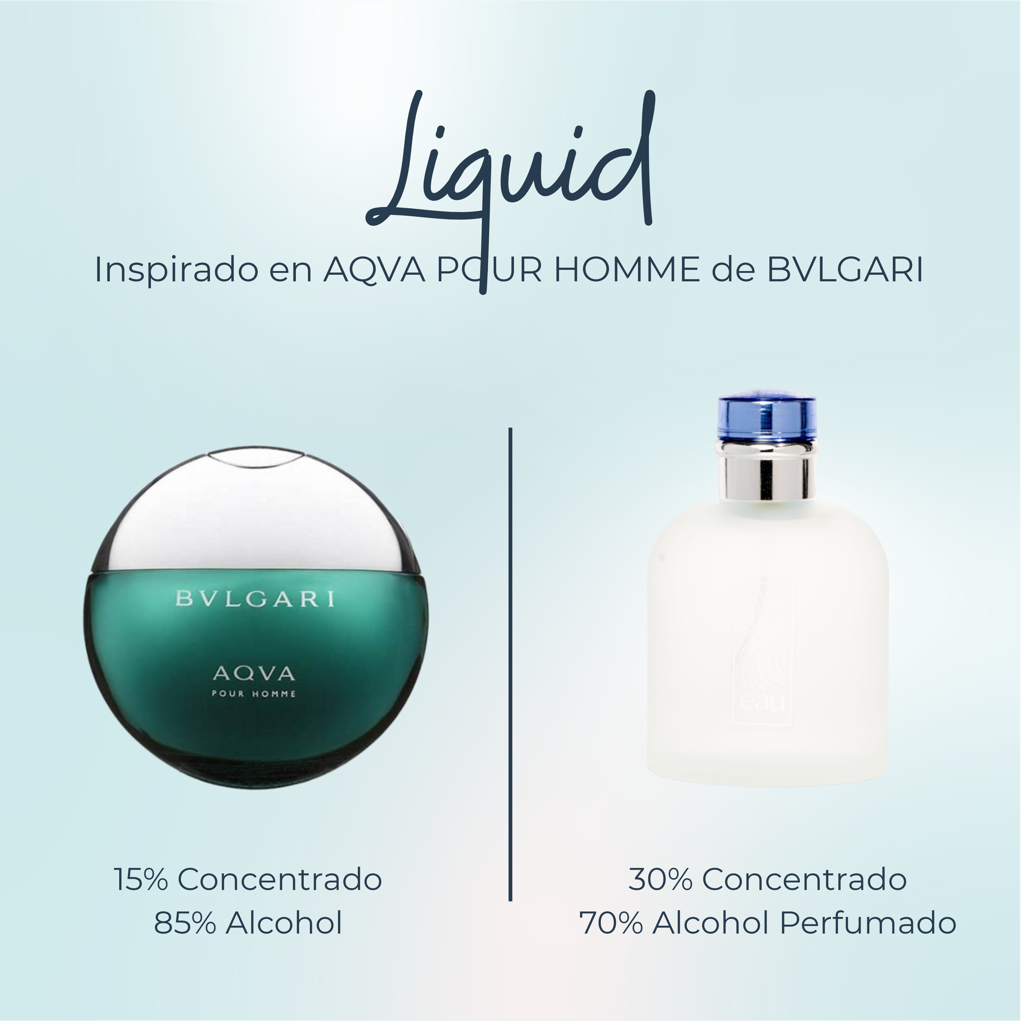 Perfume Liquid Inspirado en AQVA POUR HOMME de BVLGARI