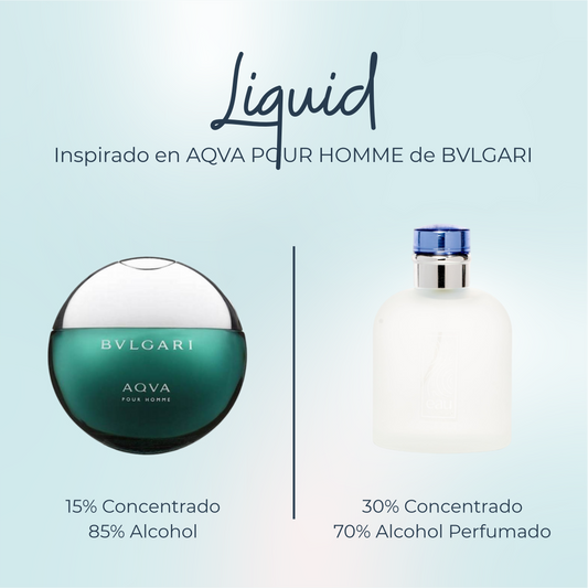 Perfume Liquid Inspirado en AQVA POUR HOMME de BVLGARI