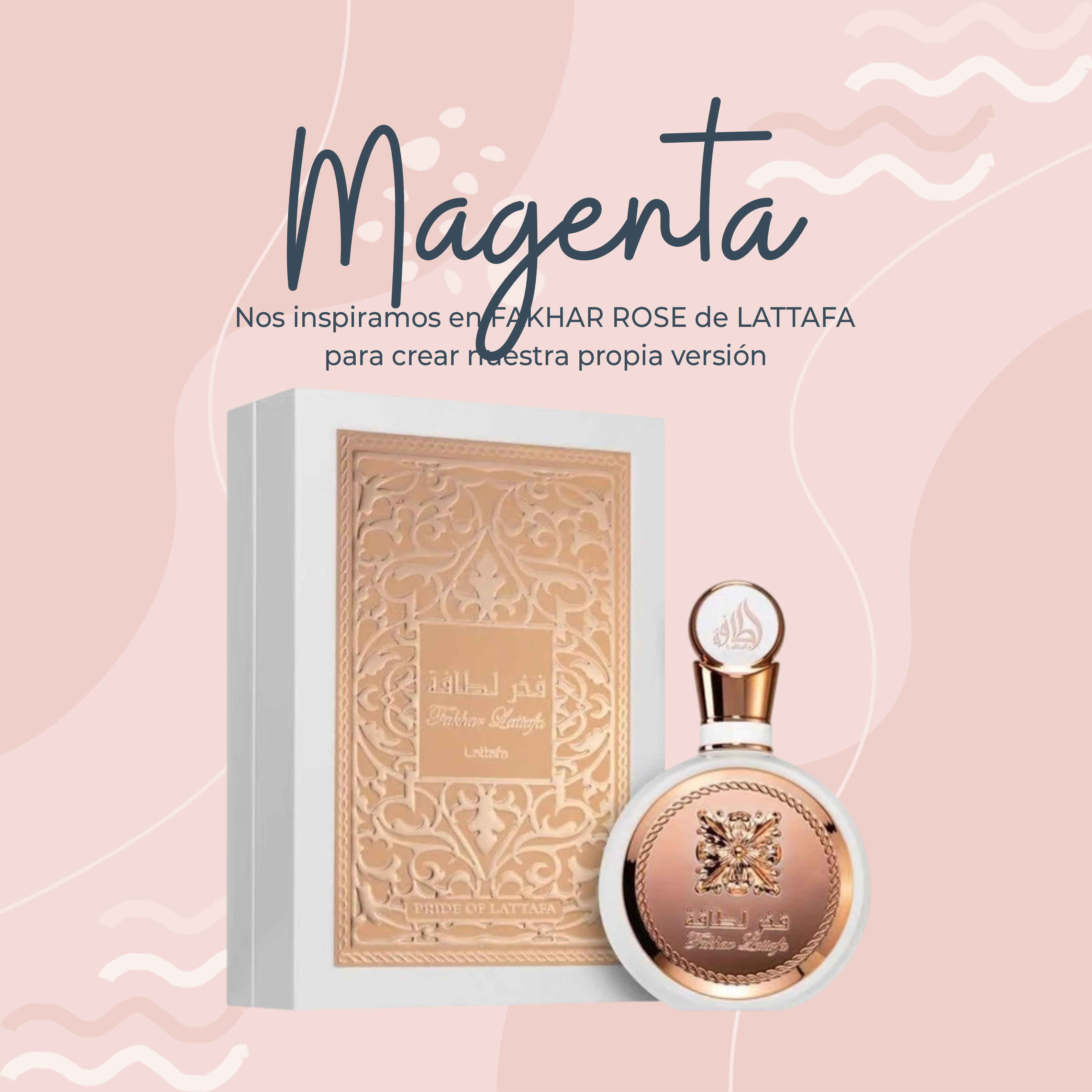 Perfume Magenta inspirado en FAKHAR ROSE de LATTAFA
