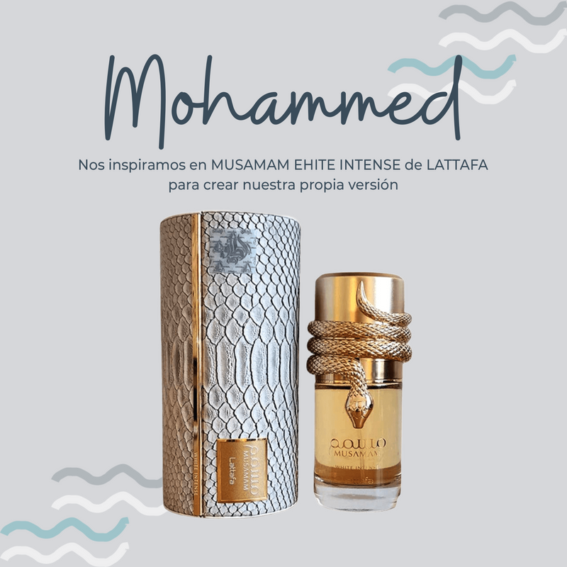 Perfume Mohammed Inspirado en MUSAMAM WHITE INTENSE de LATTAFA