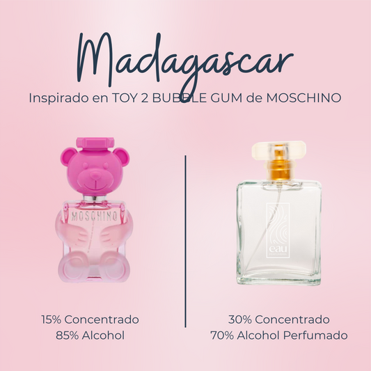 Perfume Madagascar inspirado en TOY 2 BUBBLE GUM de MOSCHINO