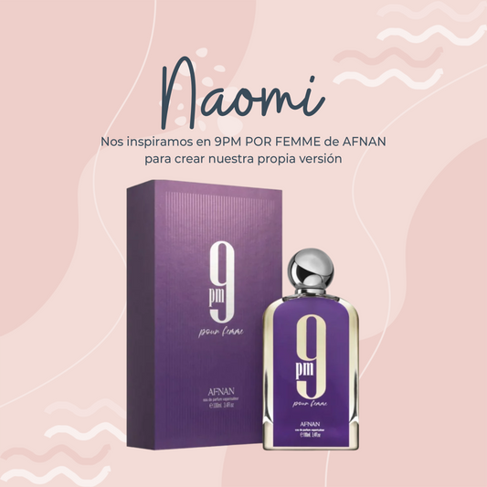 Perfume Naomi Inspirado en 9PM POUR FEMME de AFNAN