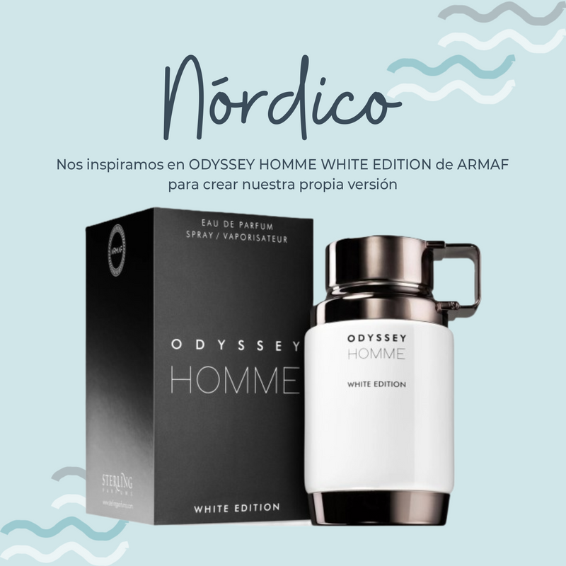 Perfume Nordico Inspirado en ODYSSEY HOMME WHITE EDITION de ARMAF