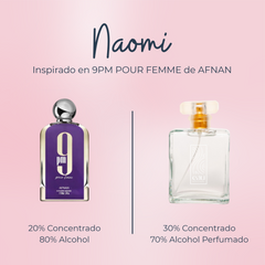 Perfume Naomi Inspirado en 9PM POUR FEMME de AFNAN