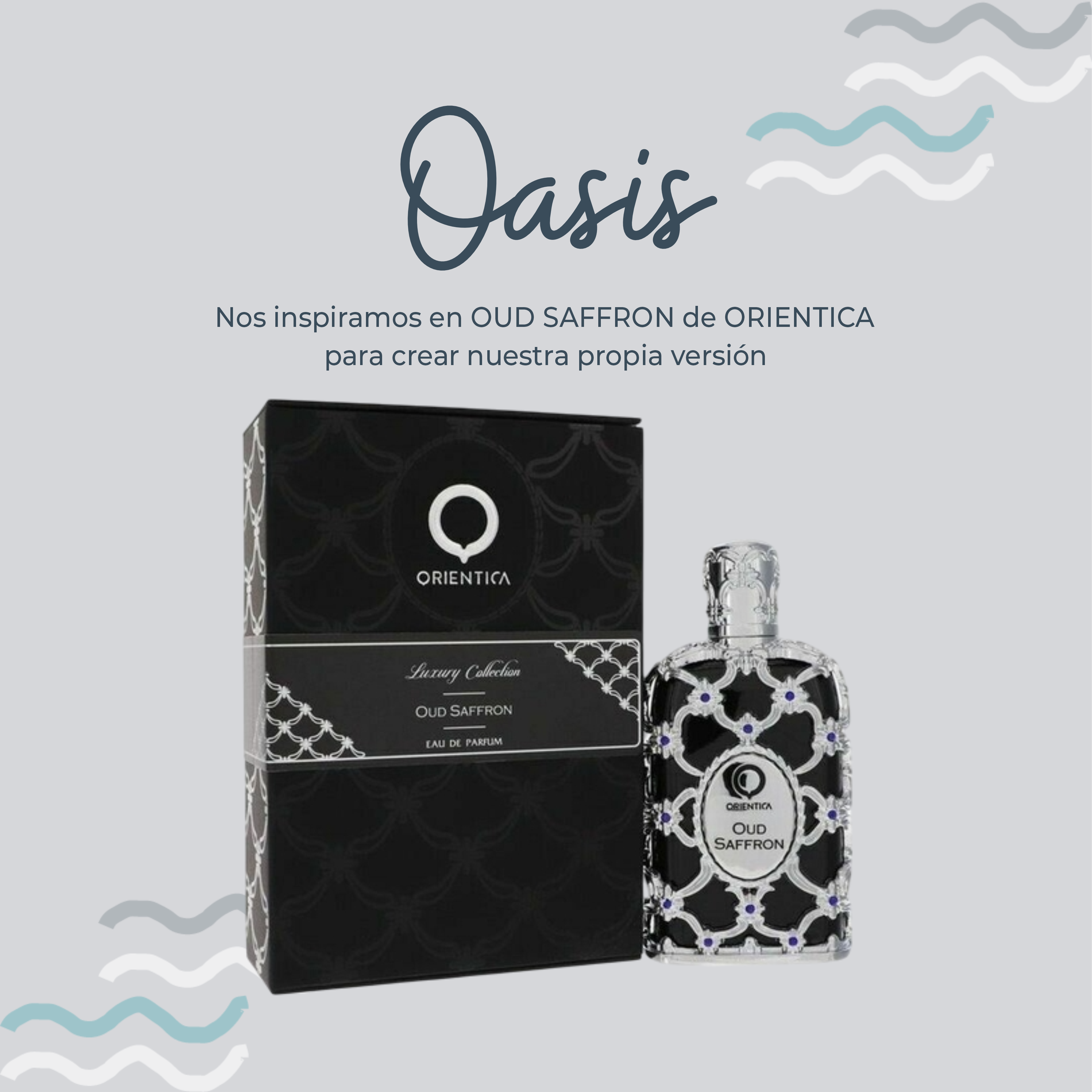 Perfume Oasis Inspirada En OUD SAFFRON de ORIENTICA