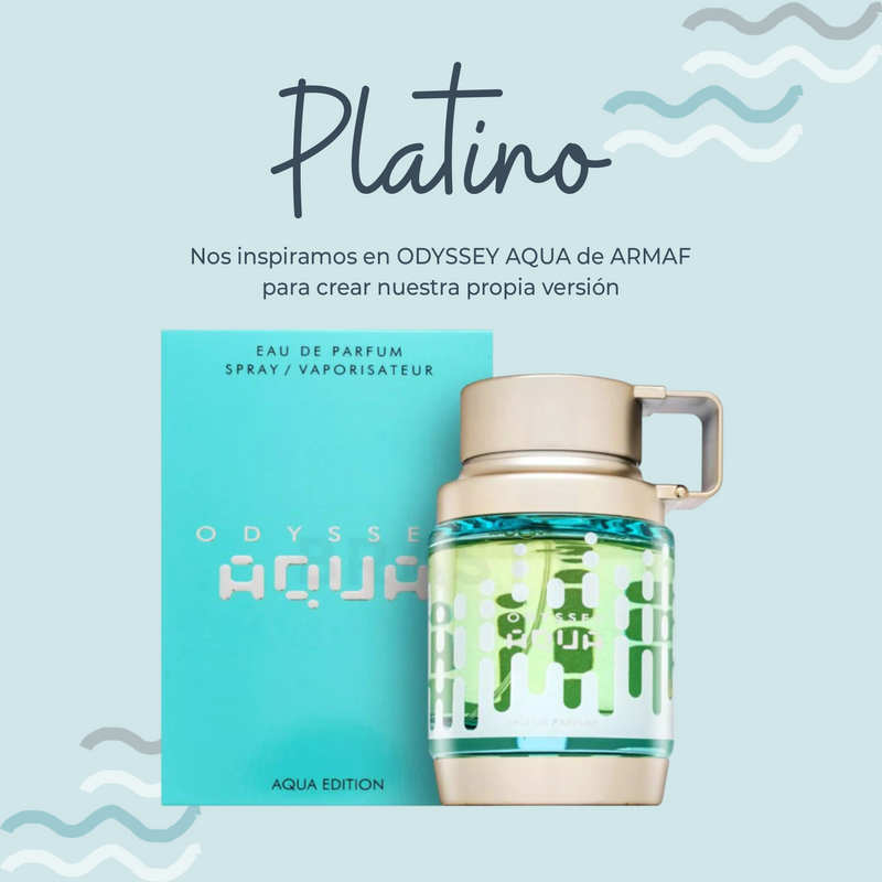 Perfume Platino Inspirado en ODYSSEY AQUA de ARMAF