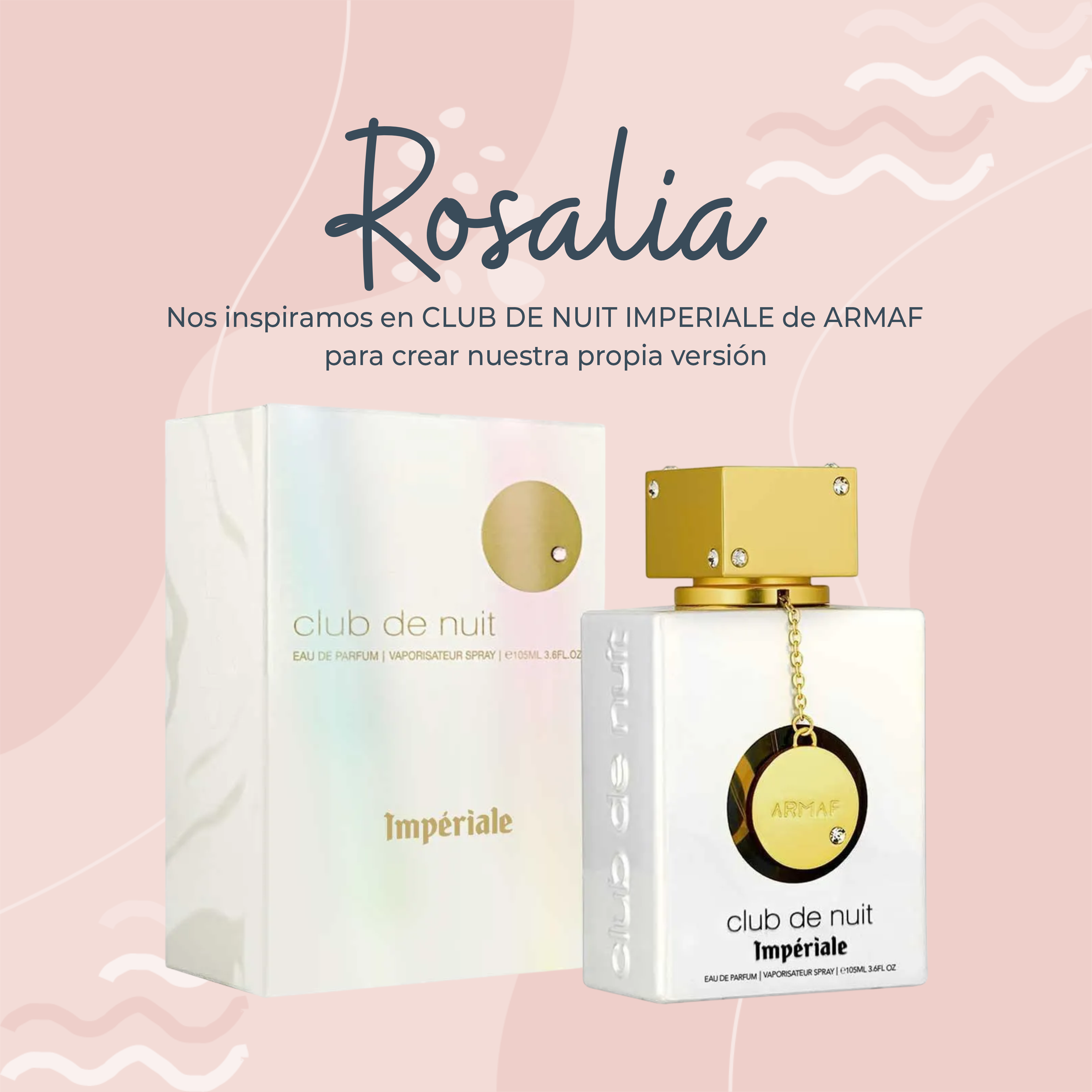 Perfume Rosalia inspirado en CLUB DE NUIT IMPERIALE de ARMAF