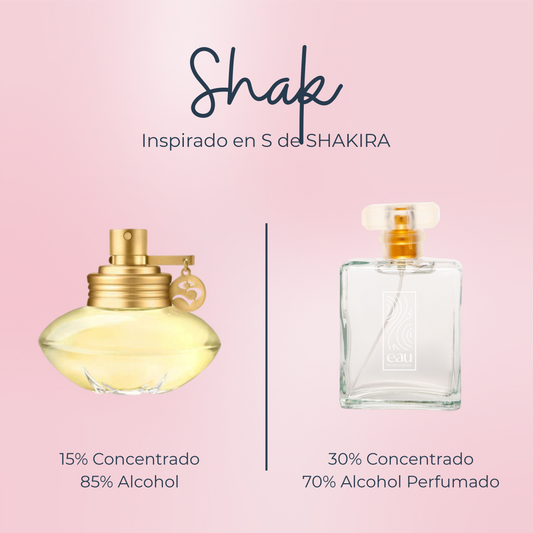 Perfume Shak inspirado en S de SHAKIRA