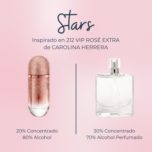 Perfume Stars inspirado en 212 VIP ROSÉ EXTRA de CAROLINA HERRERA