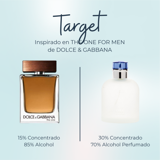 Perfume Target Inspirado en THE ONE FOR MEN de DOLCE & GABBANA