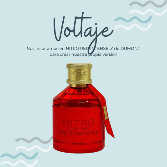 Perfume Voltaje Inspirado en NITRO RED INTENSELY de DUMONT (Copia)