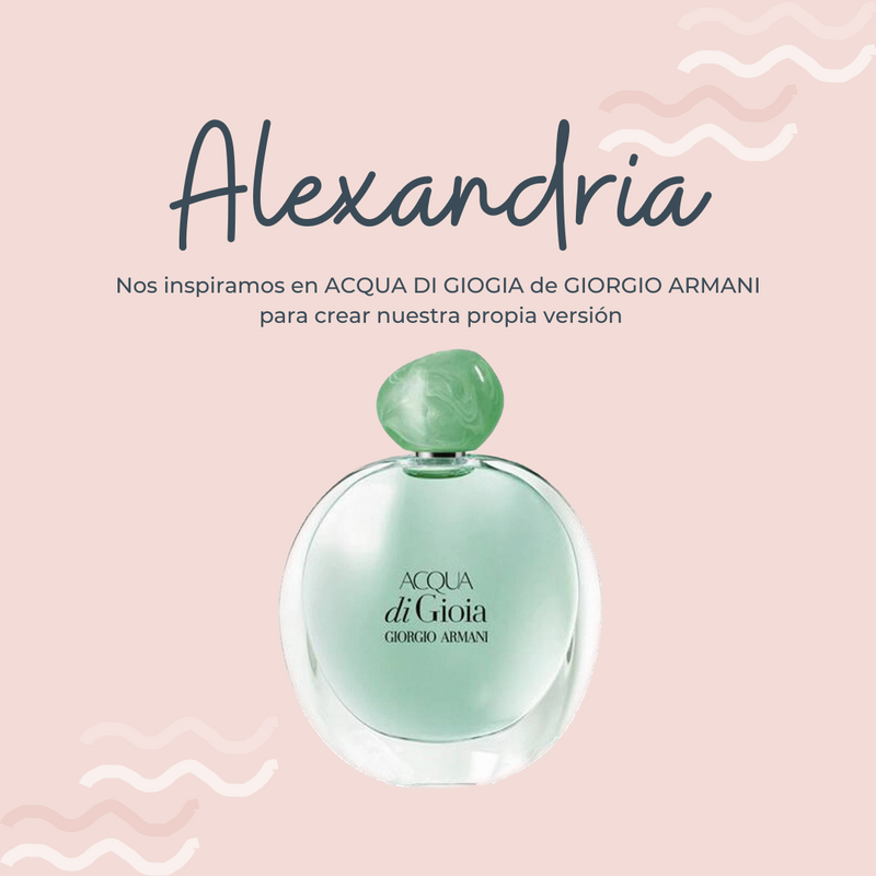 Perfume Alexandria inspirado en ACQUA DI GIOIA de GIORGIO ARMANI