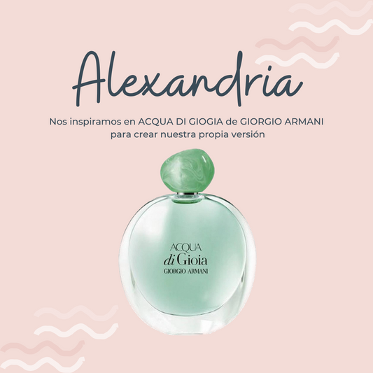 Perfume Alexandria inspirado en ACQUA DI GIOGIA de GIORGIO ARMANI - PerfumeriaEau