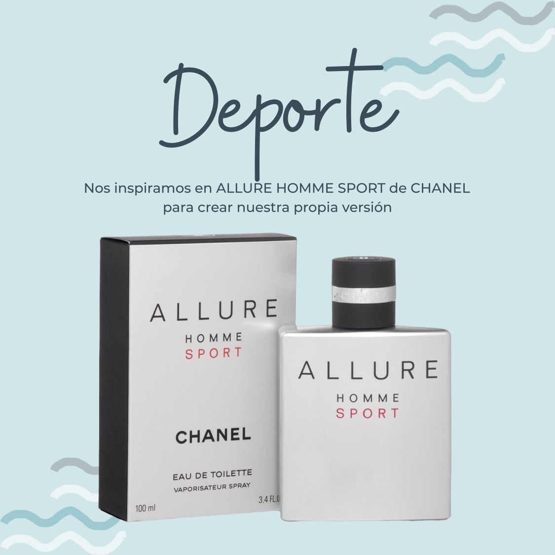 Perfume Deporte Inspirado en ALLURE HOMME SPORT de CHANEL - PerfumeriaEau