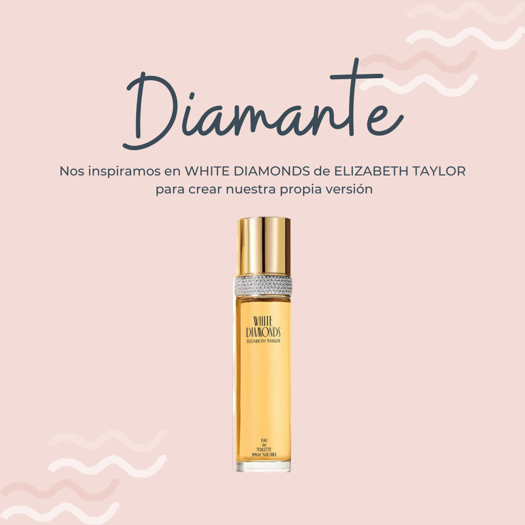 Perfume Diamante inspirado en WHITE DIAMONDS de ELIZABETH TAYLOR - PerfumeriaEau