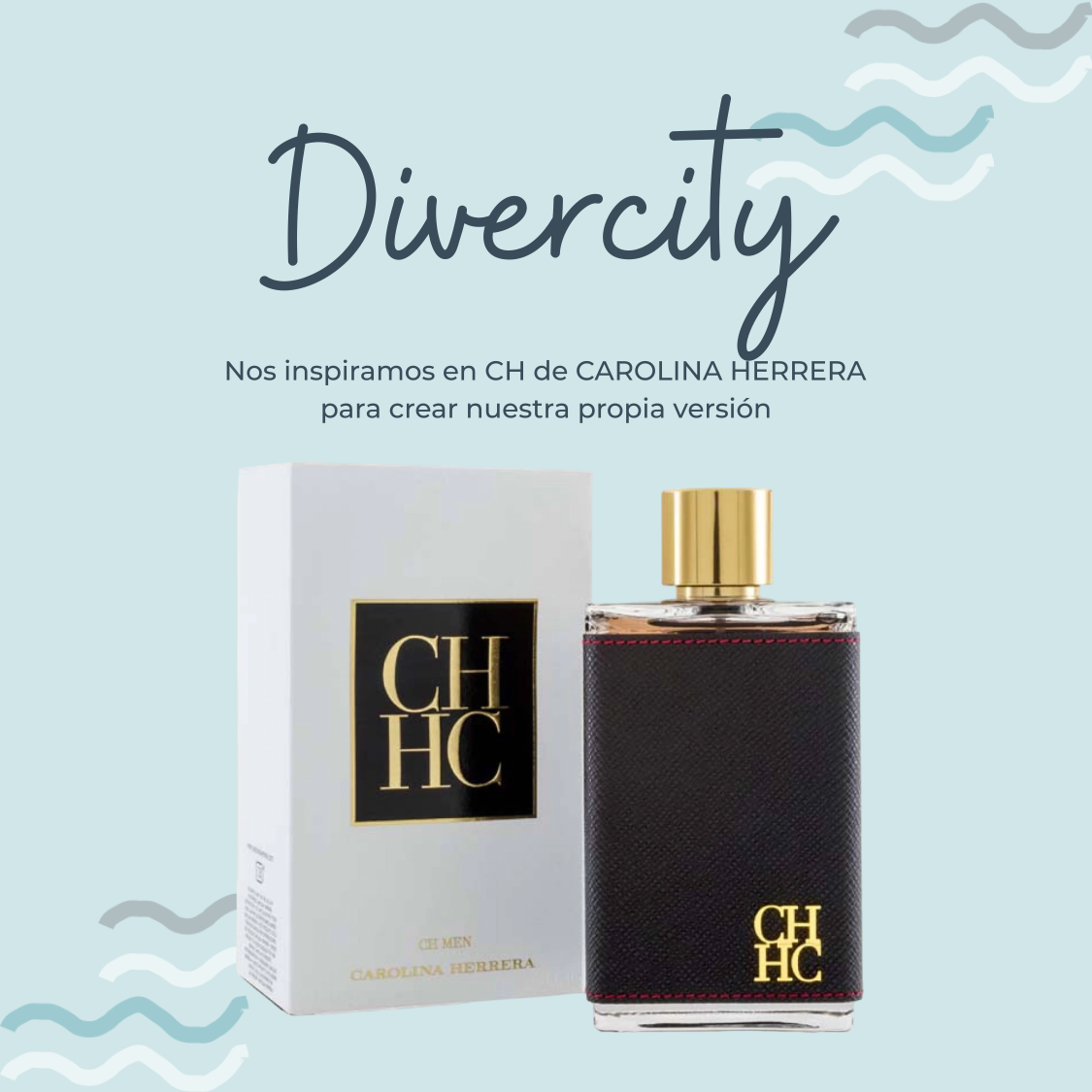 Perfume Divercity Inspirado en CH MEN de CAROLINA HERRERA - PerfumeriaEau