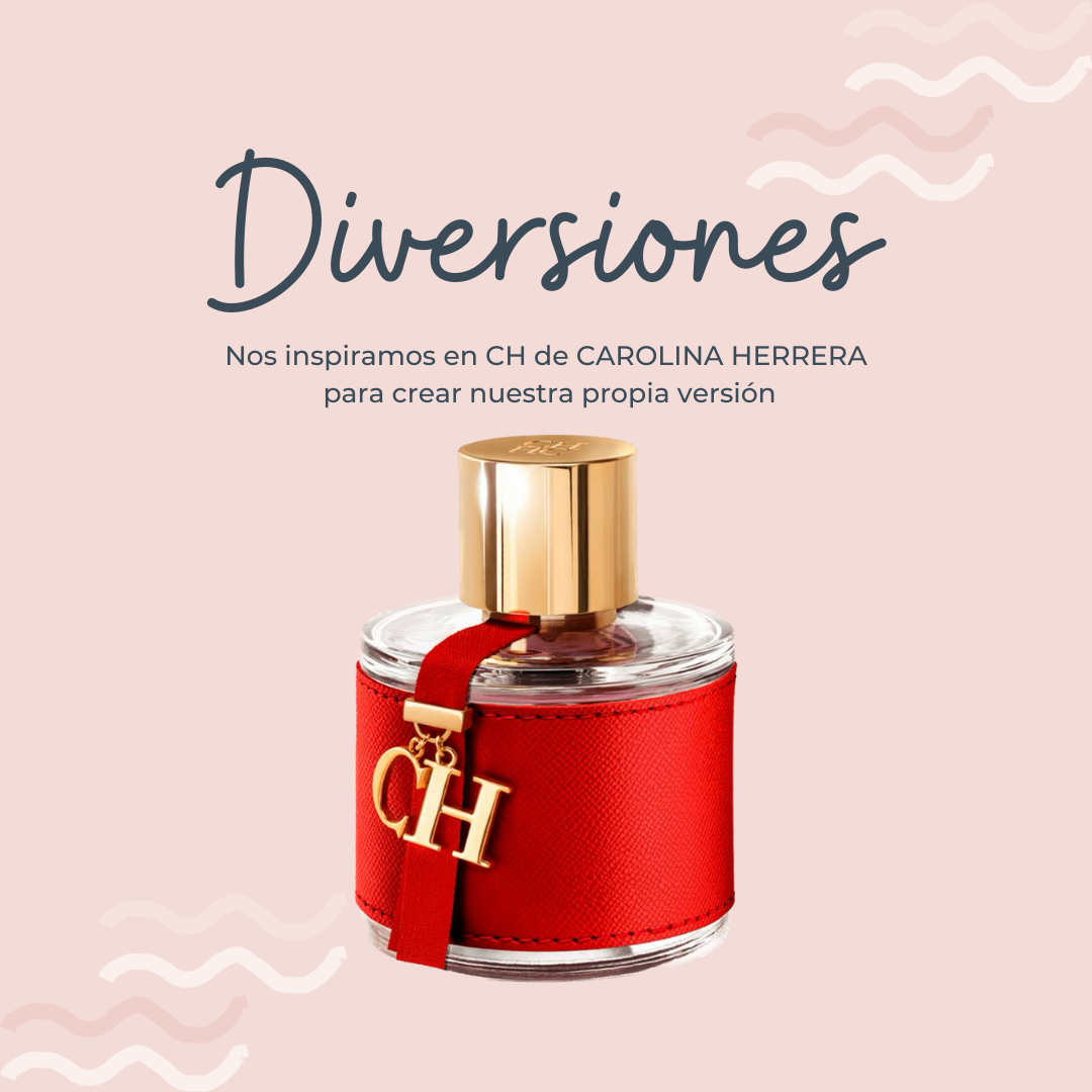 Perfume Diversiones inspirado en CH WOMEN de CAROLINA HERRERA - PerfumeriaEau