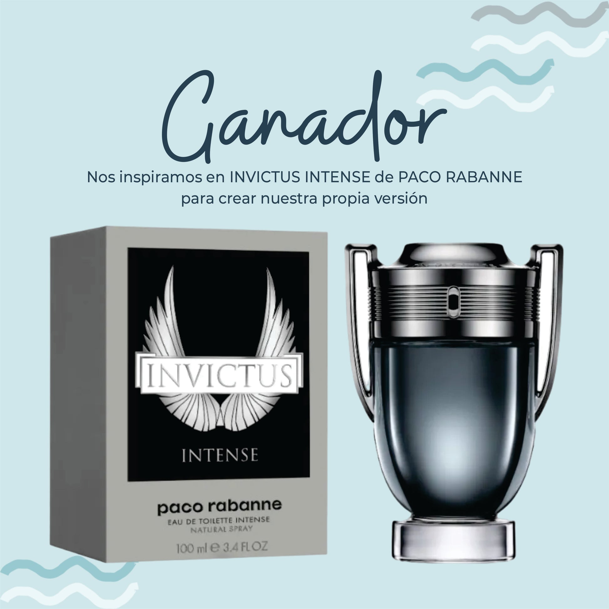 Perfume Ganador Inspirado en INVICTUS INTENSE de PACO RABANNE - PerfumeriaEau