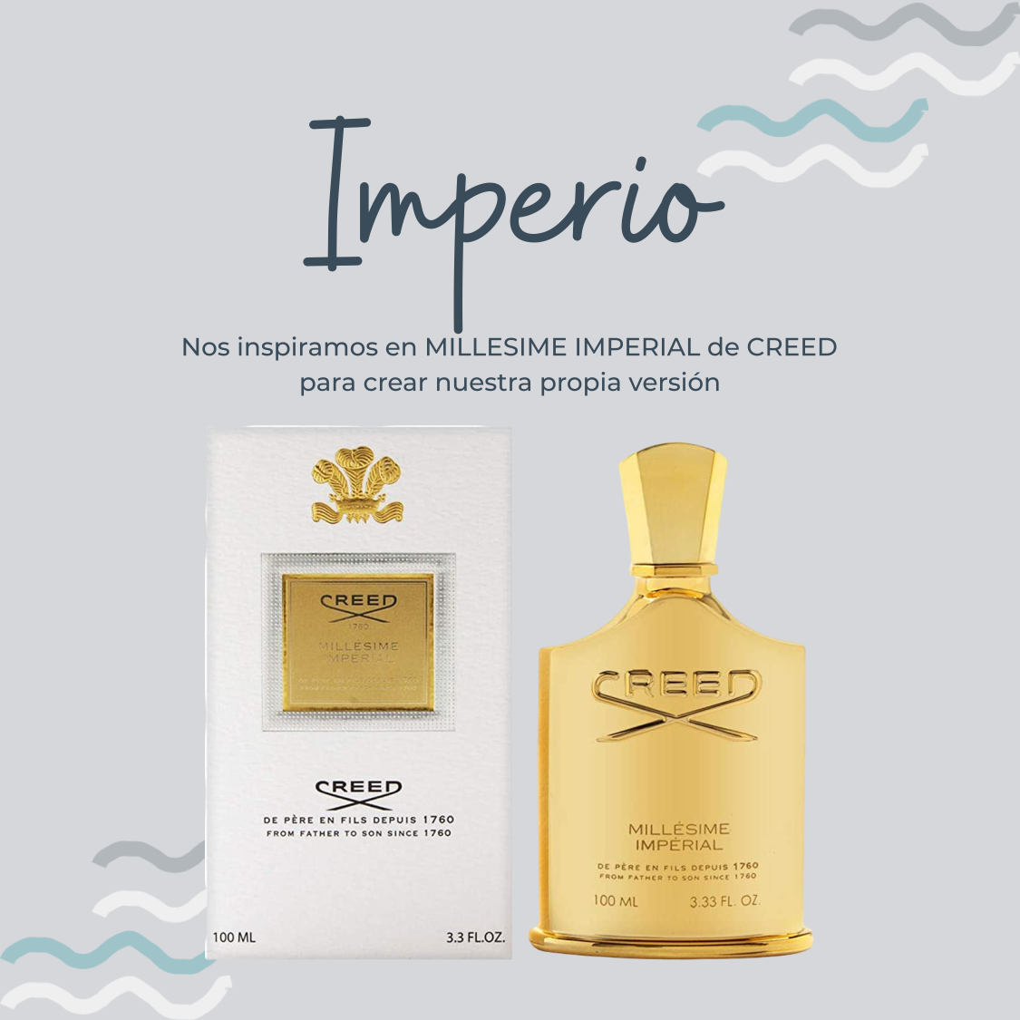 Perfume Imperio Inspirado en MILLESIME IMPERIAL de CREED - PerfumeriaEau