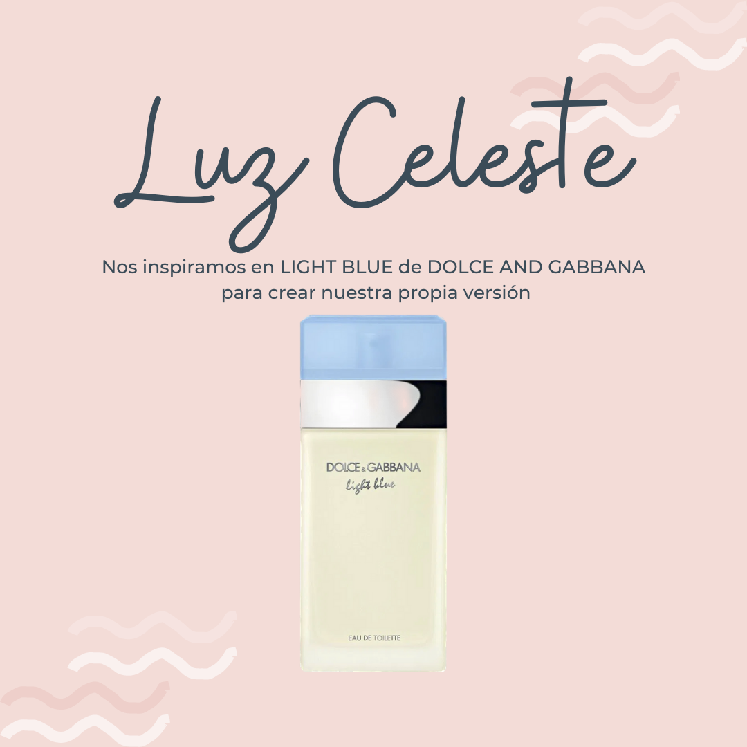 Perfume Luz Celeste inspirado en LIGHT BLUE de DOLCE AND GABBANA - PerfumeriaEau