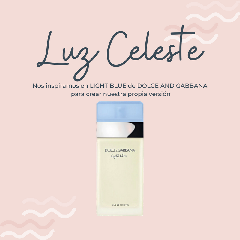 Perfume Luz Celeste inspirado en LIGHT BLUE de DOLCE & GABBANA