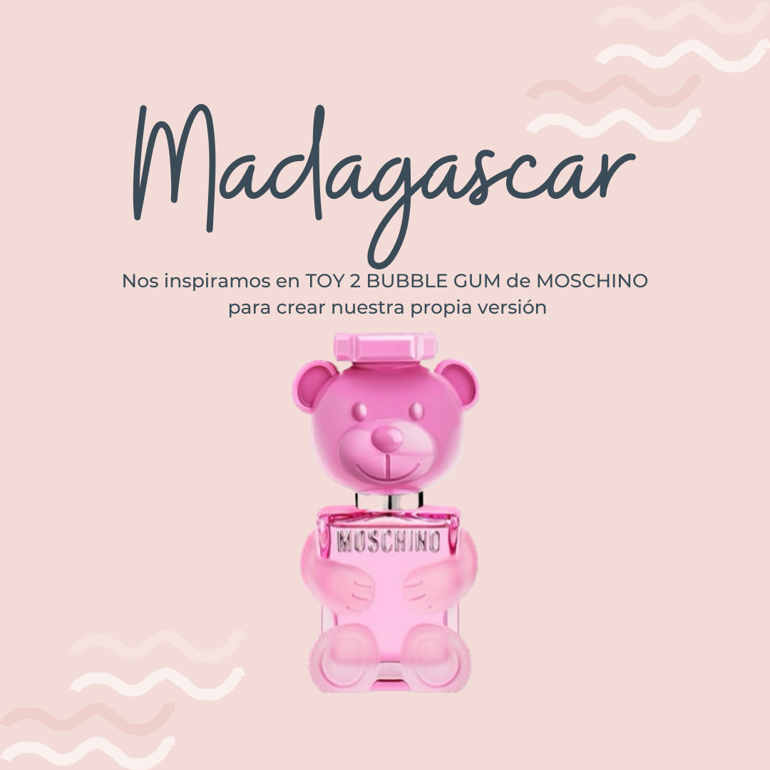 Perfume Madagascar inspirado en TOY 2 BUBBLE GUM de MOSCHINO - PerfumeriaEau