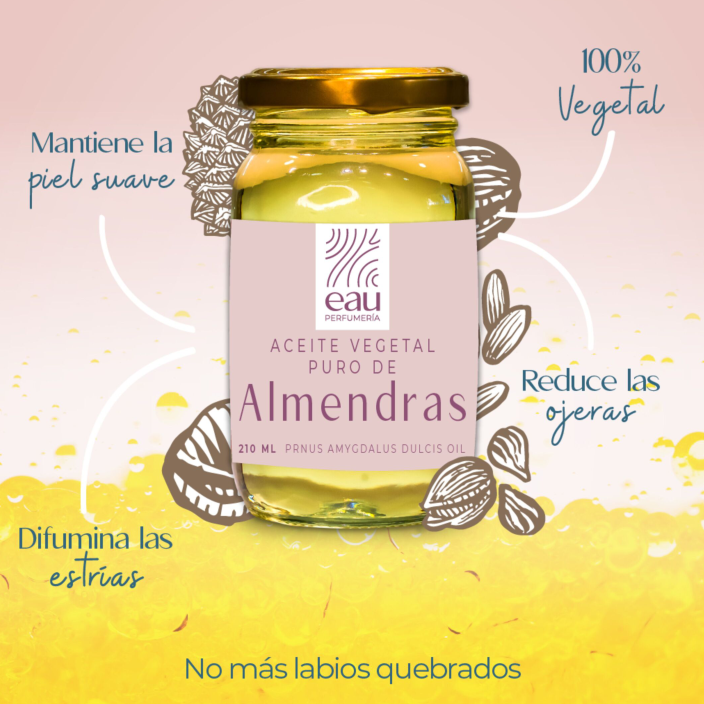 Aceite vegetal puro de almendras - PerfumeriaEau